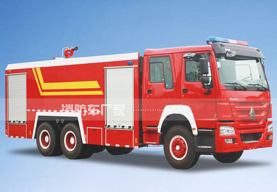 16噸重汽豪沃水罐消防車價格4