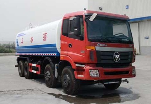 25噸灑水車租賃_福田歐曼前四后八23噸綠化灑水車廠家價格2