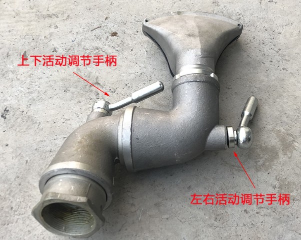 灑水車萬向活動三彎前沖加鴨嘴_灑水車配件2