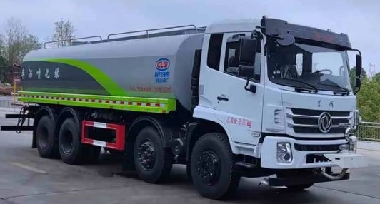 東風(fēng)25方灑水車_東風(fēng)D17前四后八灑水車_程力牌CL5310GPS6AQC型綠化噴灑車3